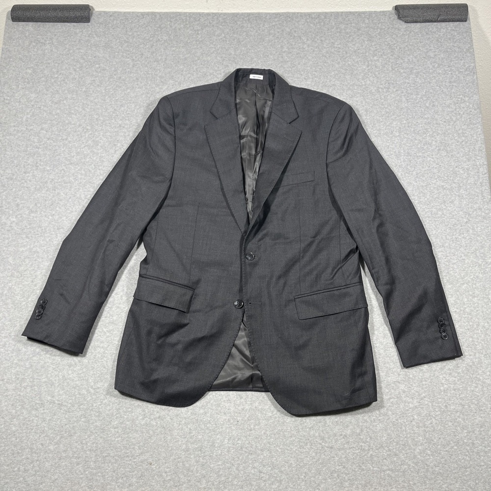 Peter Millar Blazer Mens 42R Grey Wool Jacket Sport Coat Business Preppy